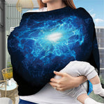 Blue Plasma Energy Print Baby Seat Cover