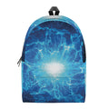 Blue Plasma Energy Print School Backpack