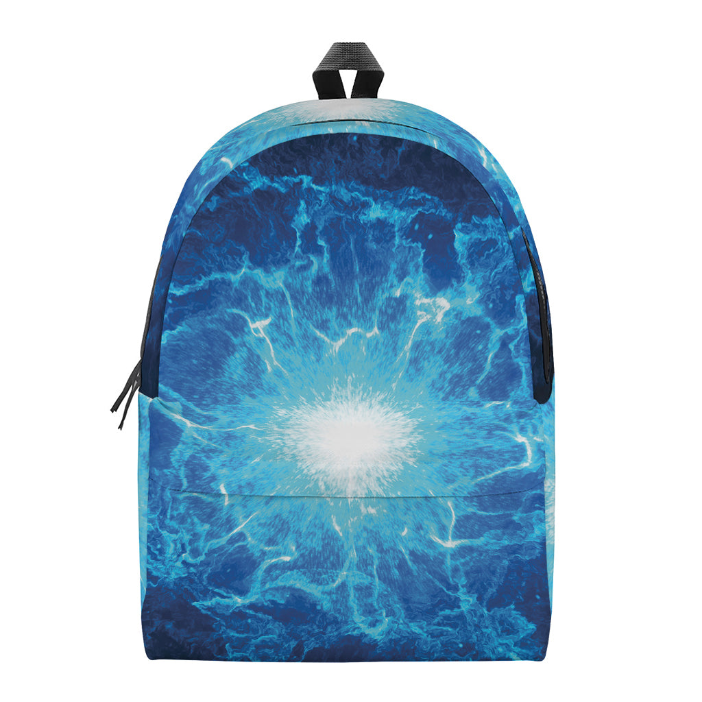 Blue Plasma Energy Print Backpack