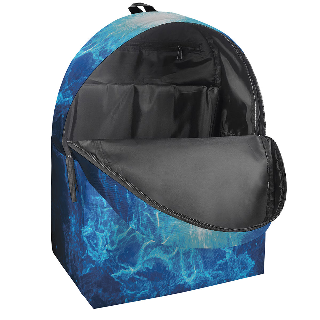 Blue Plasma Energy Print Backpack