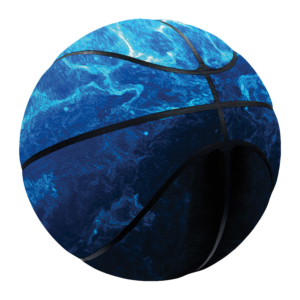 Blue Plasma Energy Print Basketball