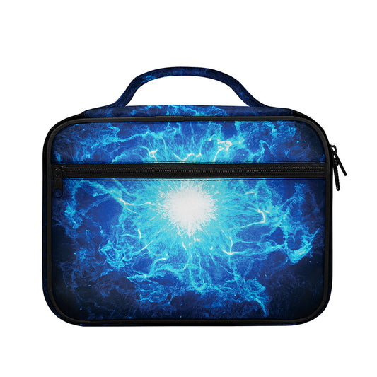 Blue Plasma Energy Print Briefcase Bible Bag