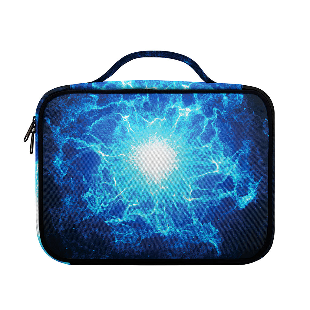 Blue Plasma Energy Print Briefcase Bible Bag