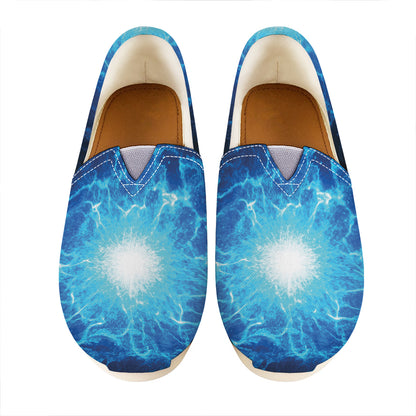 Blue Plasma Energy Print Casual Shoes