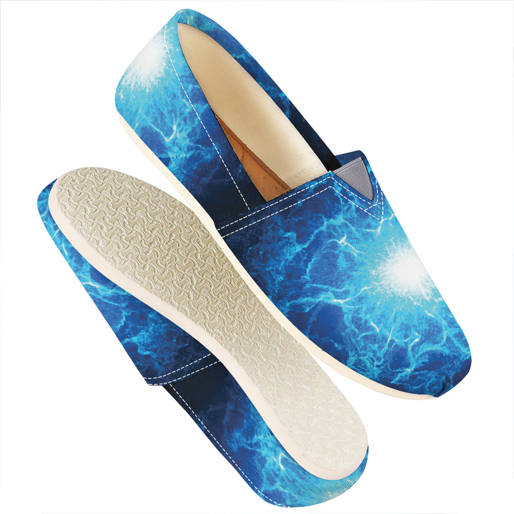 Blue Plasma Energy Print Casual Shoes