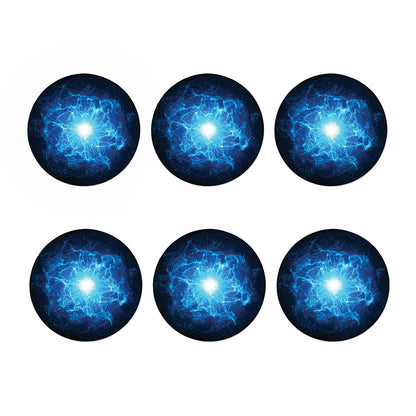 Blue Plasma Energy Print Coaster Set