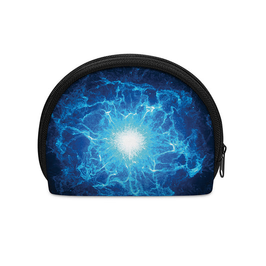Blue Plasma Energy Print Coin Purse