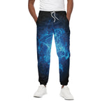Blue Plasma Energy Print Cotton Pants