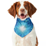 Blue Plasma Energy Print Dog Bandana