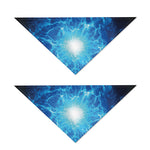 Blue Plasma Energy Print Dog Bandana