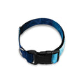 Blue Plasma Energy Print Dog Collar