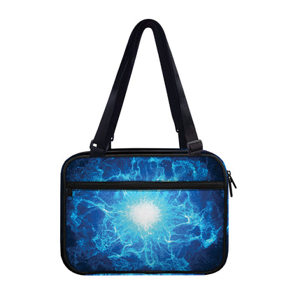 Blue Plasma Energy Print Double Strap Bible Bag