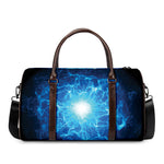Blue Plasma Energy Print Duffle Bag