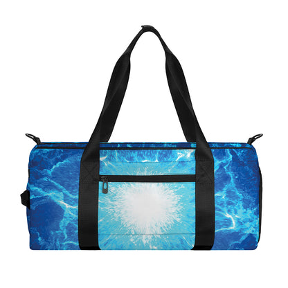 Blue Plasma Energy Print Gym Bag