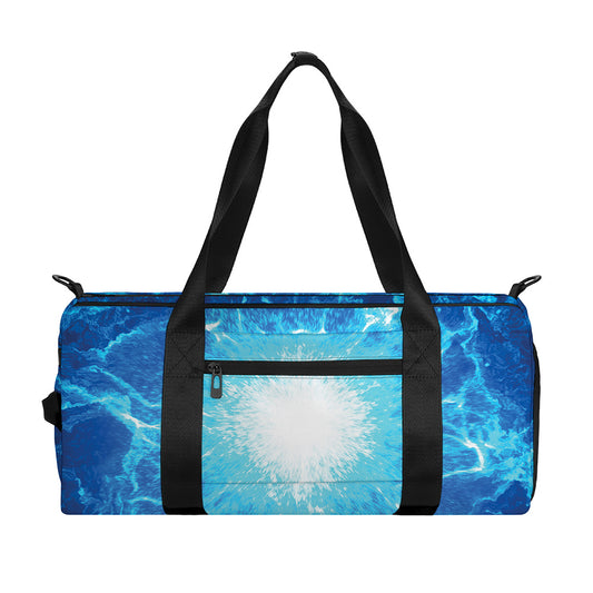 Blue Plasma Energy Print Gym Bag