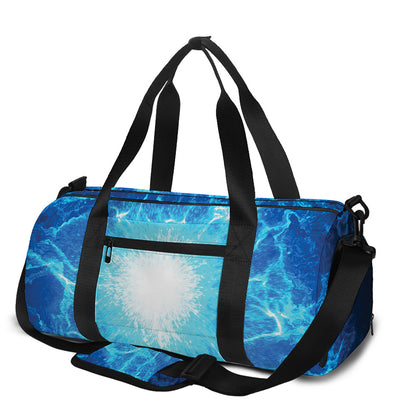 Blue Plasma Energy Print Gym Bag