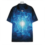 Blue Plasma Energy Print Hawaiian Shirt
