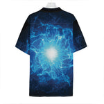Blue Plasma Energy Print Hawaiian Shirt