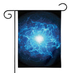 Blue Plasma Energy Print House Flag