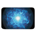 Blue Plasma Energy Print Indoor Door Mat