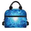 Blue Plasma Energy Print Insulated Lunch Bag