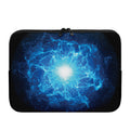 Blue Plasma Energy Print Laptop Sleeve