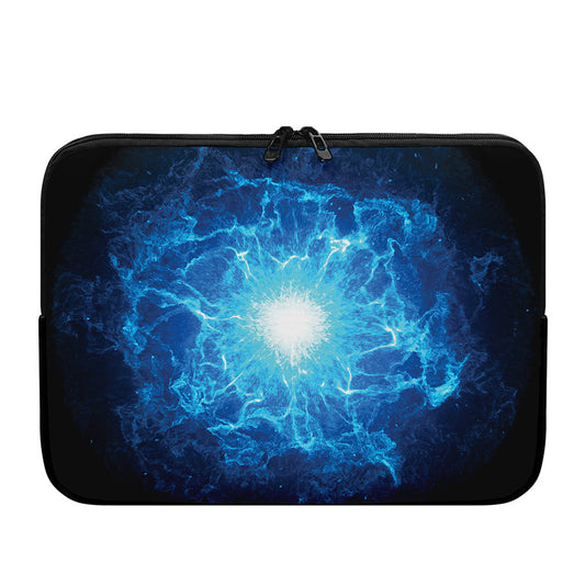 Blue Plasma Energy Print Laptop Sleeve