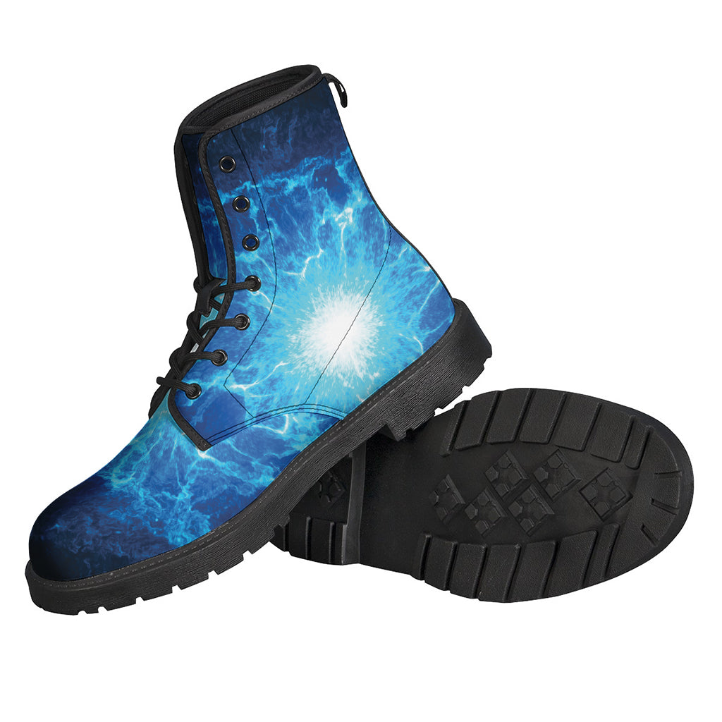 Blue Plasma Energy Print Backpack