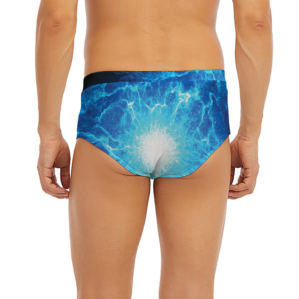 Blue Plasma Energy Print Men's Briefs