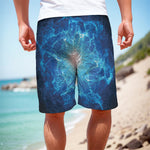 Blue Plasma Energy Print Men's Cargo Shorts