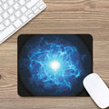 Blue Plasma Energy Print Mouse Pad