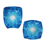 Blue Plasma Energy Print Office Chair Cover