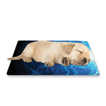 Blue Plasma Energy Print Pet Cooling Mat Cover