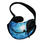 Blue Plasma Energy Print Pet Sling Carrier