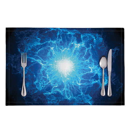 Blue Plasma Energy Print Placemat