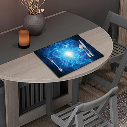 Blue Plasma Energy Print Placemat