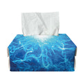 Blue Plasma Energy Print Rectangle Tissue Box Cover