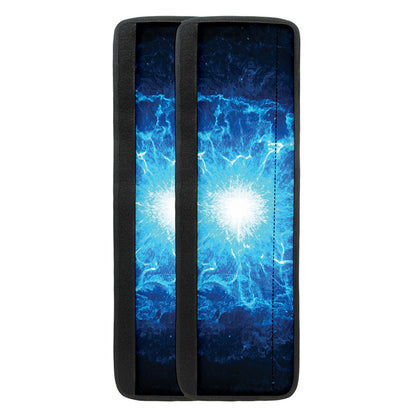 Blue Plasma Energy Print Refrigerator Handle Covers