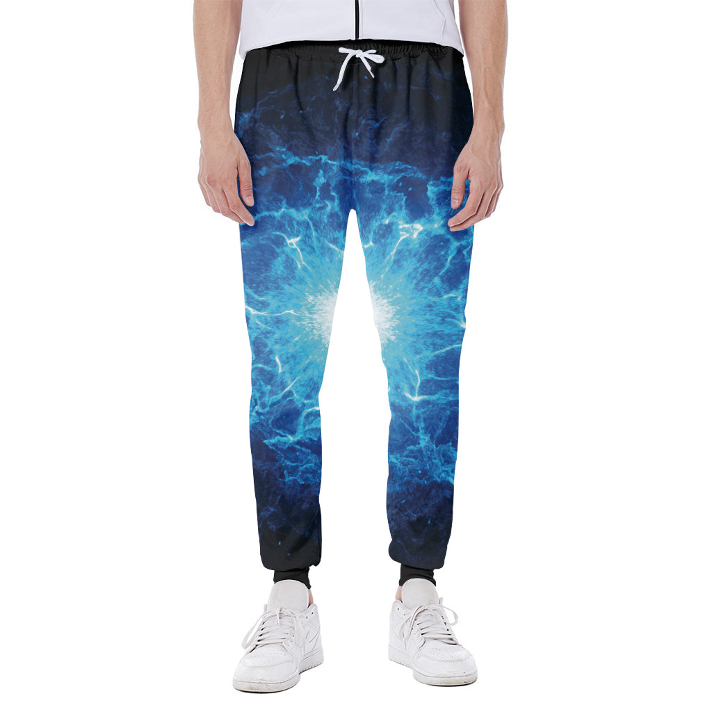 Blue Plasma Energy Print Scuba Joggers