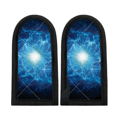 Blue Plasma Energy Print Skillet Handle Cover
