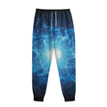 Blue Plasma Energy Print Sweatpants