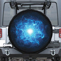 Blue Plasma Energy Print Tire Cover