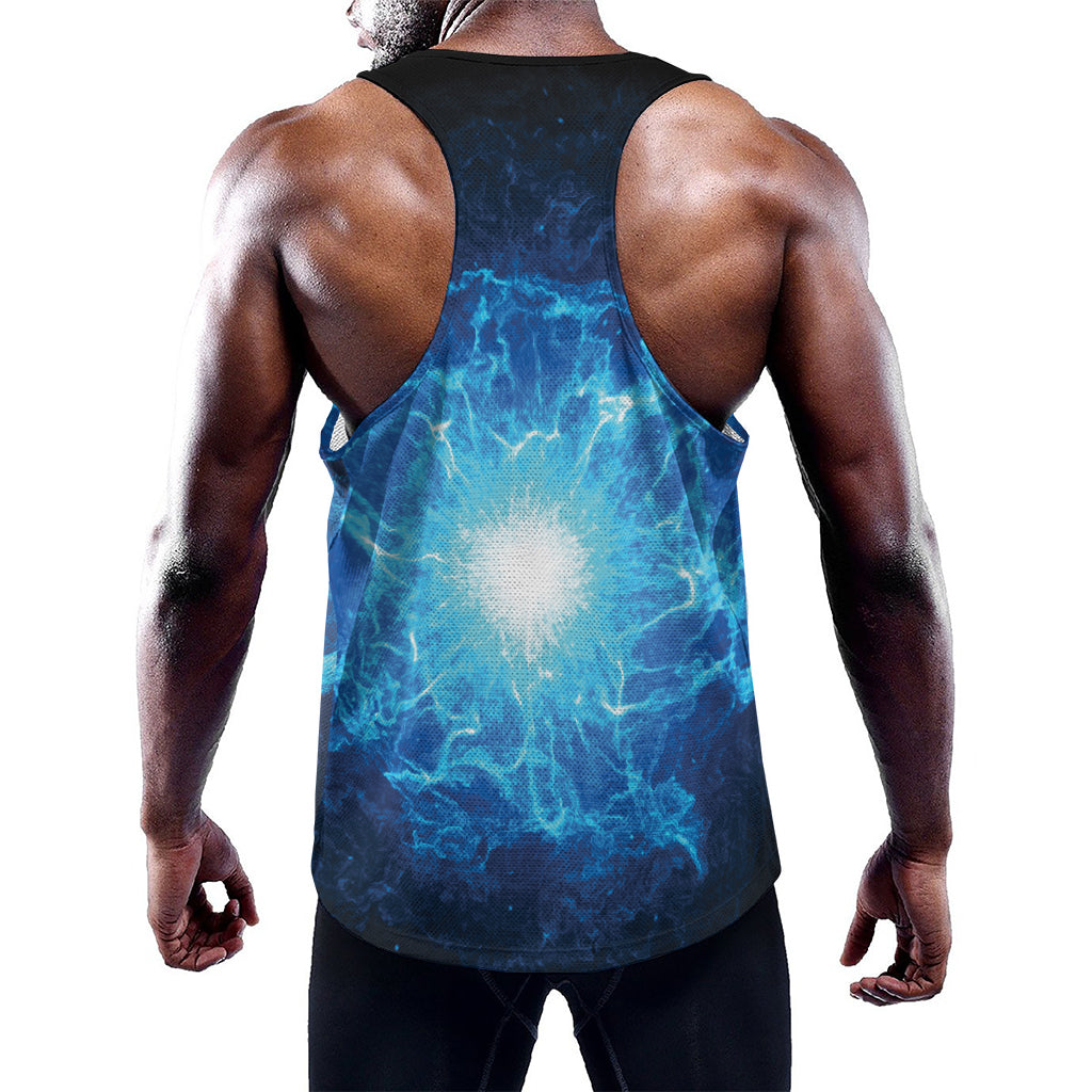 Blue Plasma Energy Print Training Tank Top