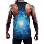 Blue Plasma Energy Print Training Tank Top