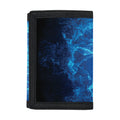Blue Plasma Energy Print Trifold Wallet