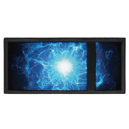 Blue Plasma Energy Print Trifold Wallet
