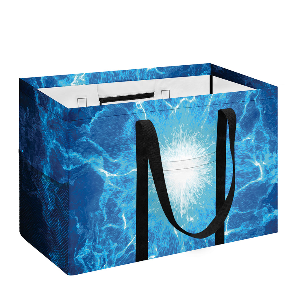 Blue Plasma Energy Print Utility Tote Bag
