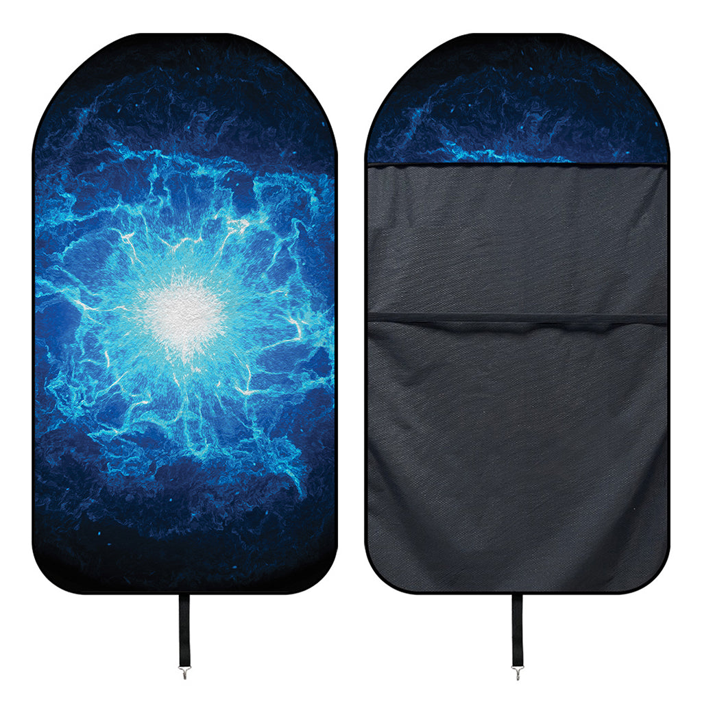 Blue Plasma Energy Print Waterproof Car Seat Cover