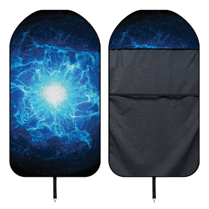 Blue Plasma Energy Print Waterproof Car Seat Cover