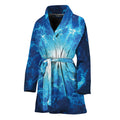 Blue Plasma Energy Print Women's Bathrobe